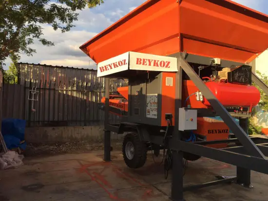 30 m3/h Mobil Kuru Beton Santrali